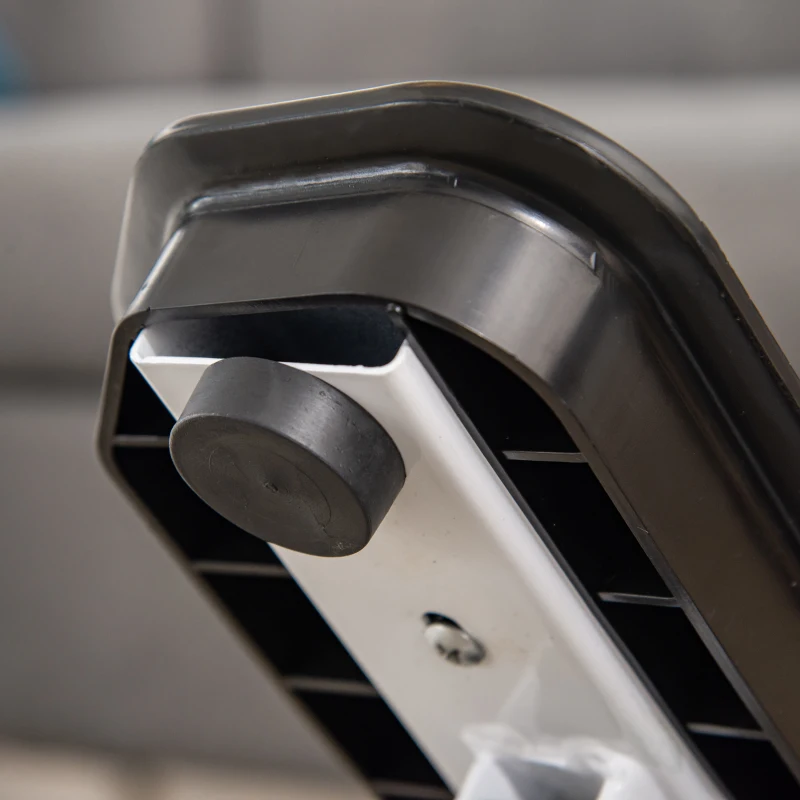 HOMCOM Mini Stepper für Zuhause, Rutschfest Up-Down Stepper mit LCD-Anzeige, Stepper Hometrainer mit zwei großen Pedalen, Stahl, Schwarz