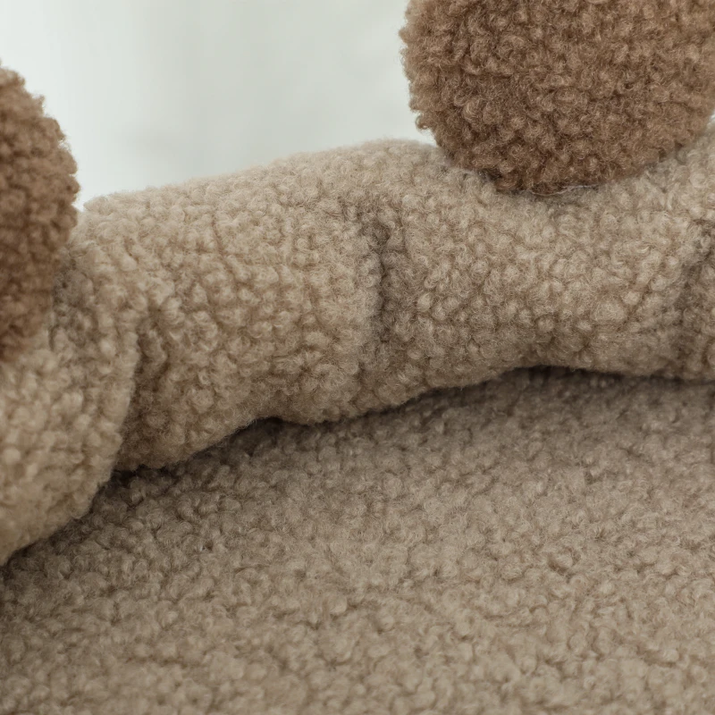PawHut Árbol para Gatos Altura 88 cm Torre para Gatos con Nido Plataformas Bola Colgante Escalera y Poste de Sisal Café
