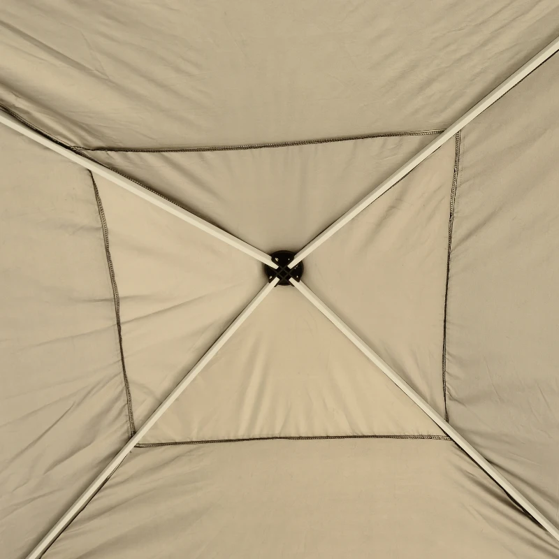 Outsunny Carpa Plegable 3x3m de Jardín Cenador Gazebo para Patio Fiesta Boda Barbacoa con Bolsa