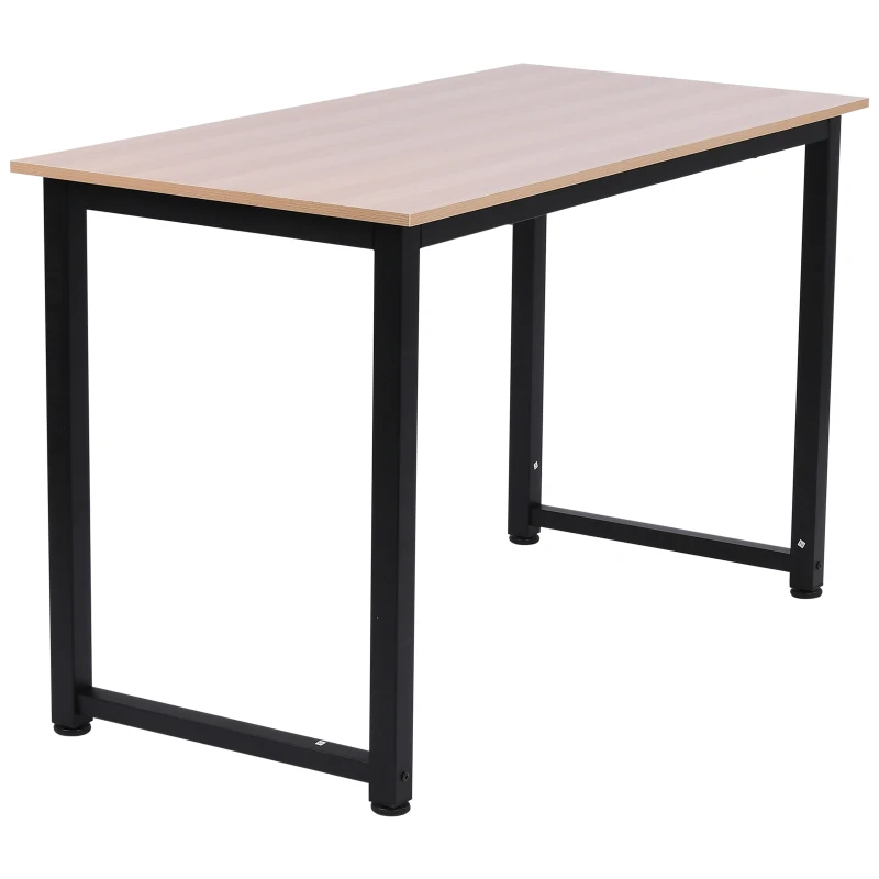 HOMCOM Schreibtisch Küchentisch Computertisch Bürotisch MDF Schwarz 120 x 60 x 76 cm
