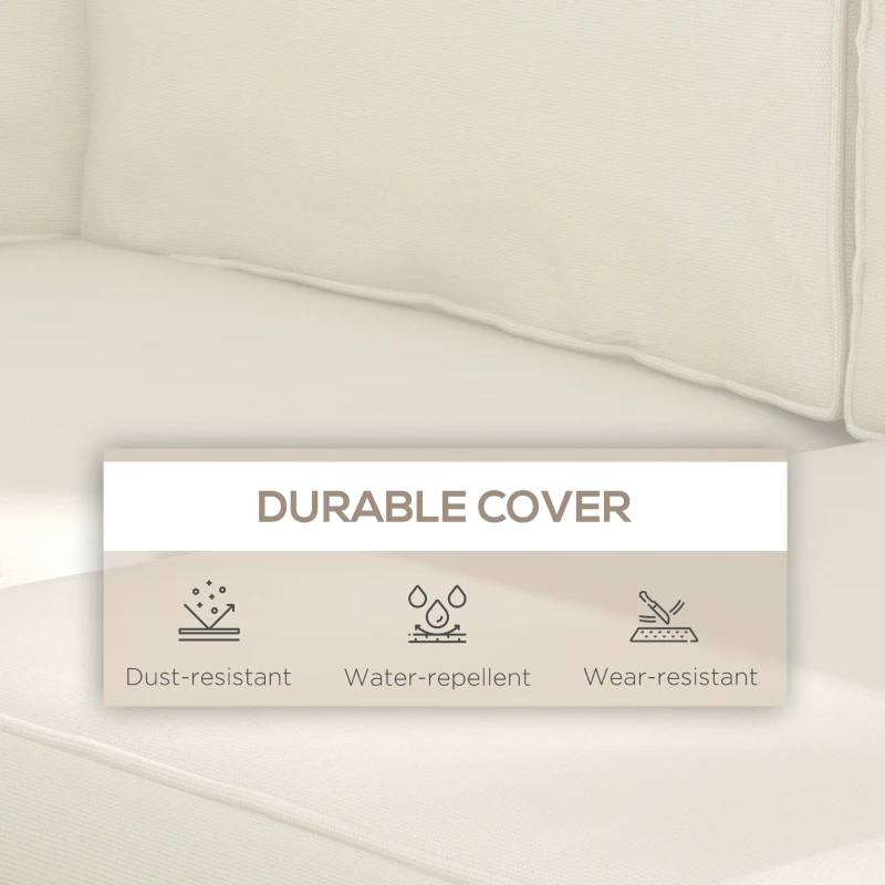 Outsunny Set of 14 Dining Set Cushions - Cream