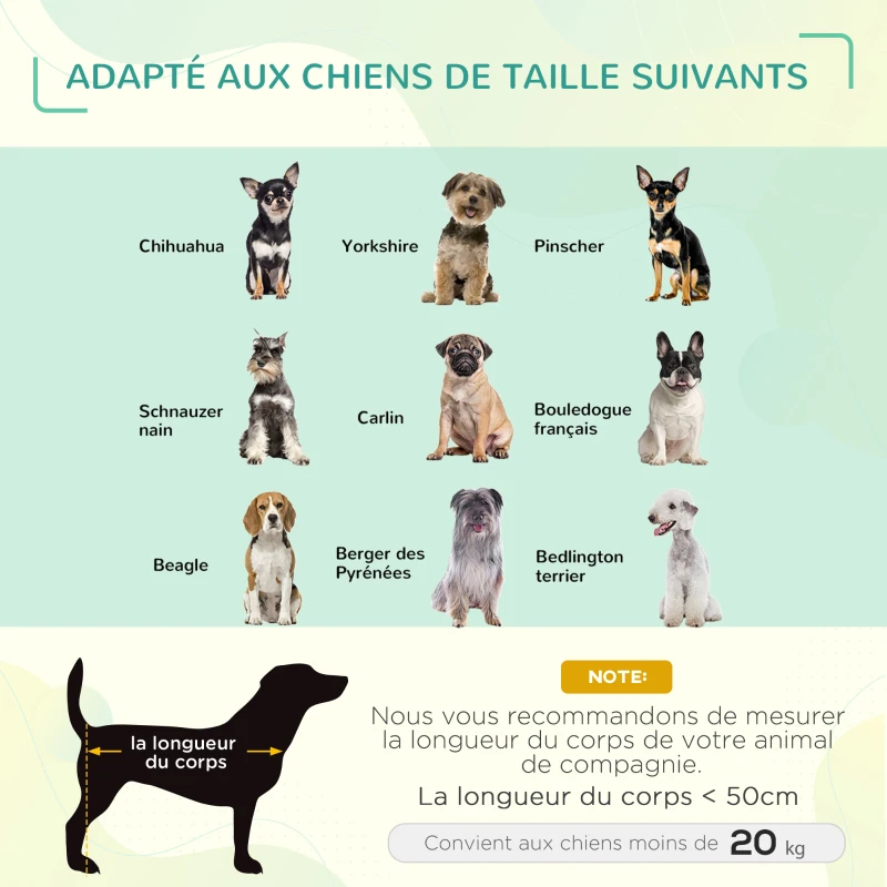 PawHut Lit pour chien chat lit de camp grand confort sur pieds tissu oxford textilène micro-perforé 76L x 61l x 18H cm bleu marine noir