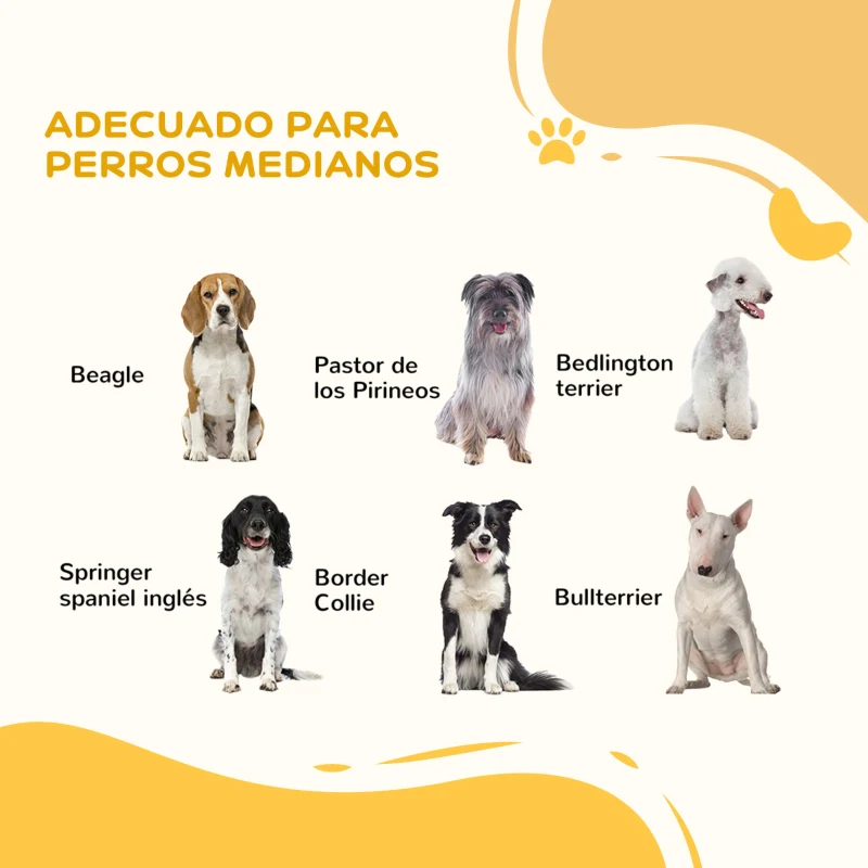 PawHut Valla para Mascotas de Acero Plegable con 3 Paneles Doble Cerradura y Función de Bloqueo Auxiliar 206x90 cm Blanco