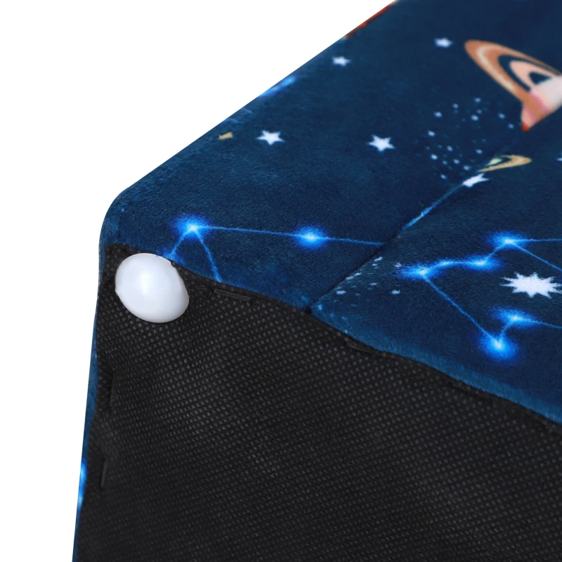 HOMCOM Kindersessel, Kinderzimmer Sofa, Kindersofa Mini-Sofa-Sessel für 3-6 Jahre,Polyester, Blau, 50 x 39 x 44 cm