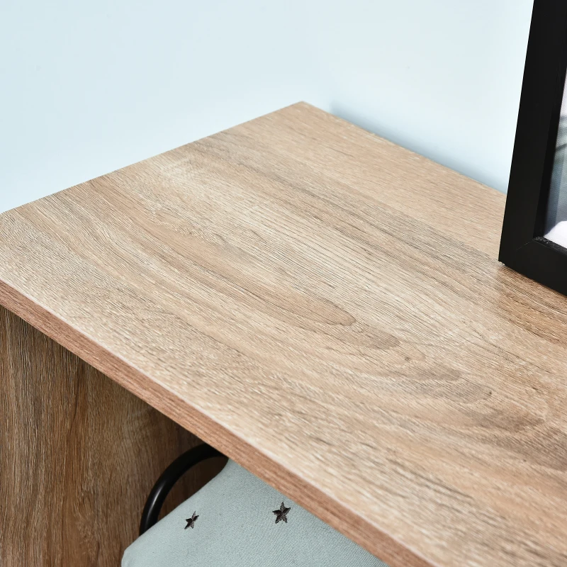 HOMCOM Zapatero de Madera con Estantería y Cubos Armario para Zapatos de Entrada Pasillo 101.5x25.5x98cm