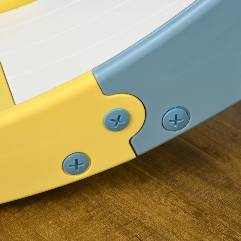 HOMCOM Portique Enfant Toboggan et balançoire avec Panier de Basket-Ball Aire de Jeux 3 en 1 Usage intérieur et extérieur dim. 190 x 150 x 100 cm