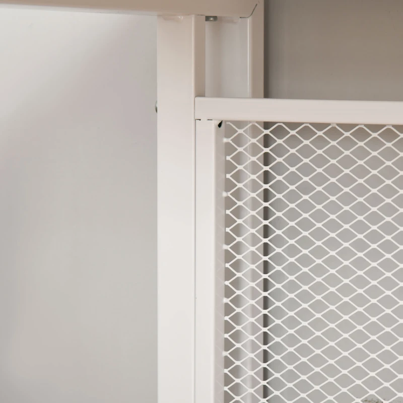 HOMCOM Mesa de Escritorio Multifuncional Escritorio Estable con Pies Ajustable para Despacho Casa Estudio Gaming 135x60x75 cm Blanco