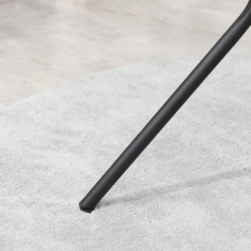 Outsunny Tavolo da Giardino Rotondo in Metallo con Piano d'Appoggio a Rete, Φ91x71.5cm, Nero