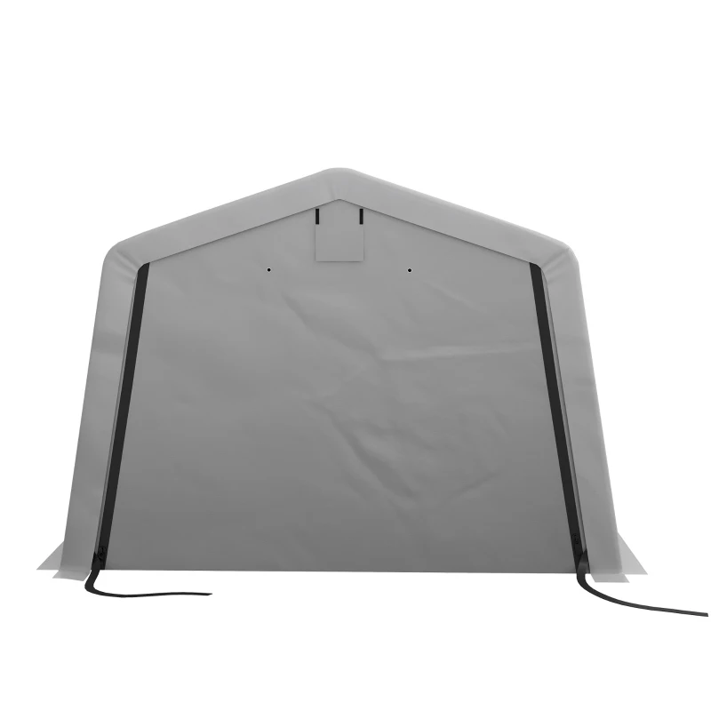 Outsunny Tente garage carport dim. 6,2L x 3,3l x 2,4H m acier galvanisé robuste PE haute densité 150 g/m² imperméable anti-UV(m-10)