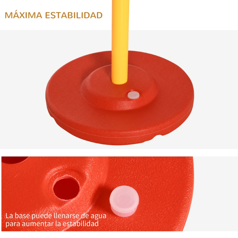 PawHut Equipo de Entrenamiento de Agilidad para Perros con Obstáculos de Salto Aro Valla de Altura Ajustable Amarillo