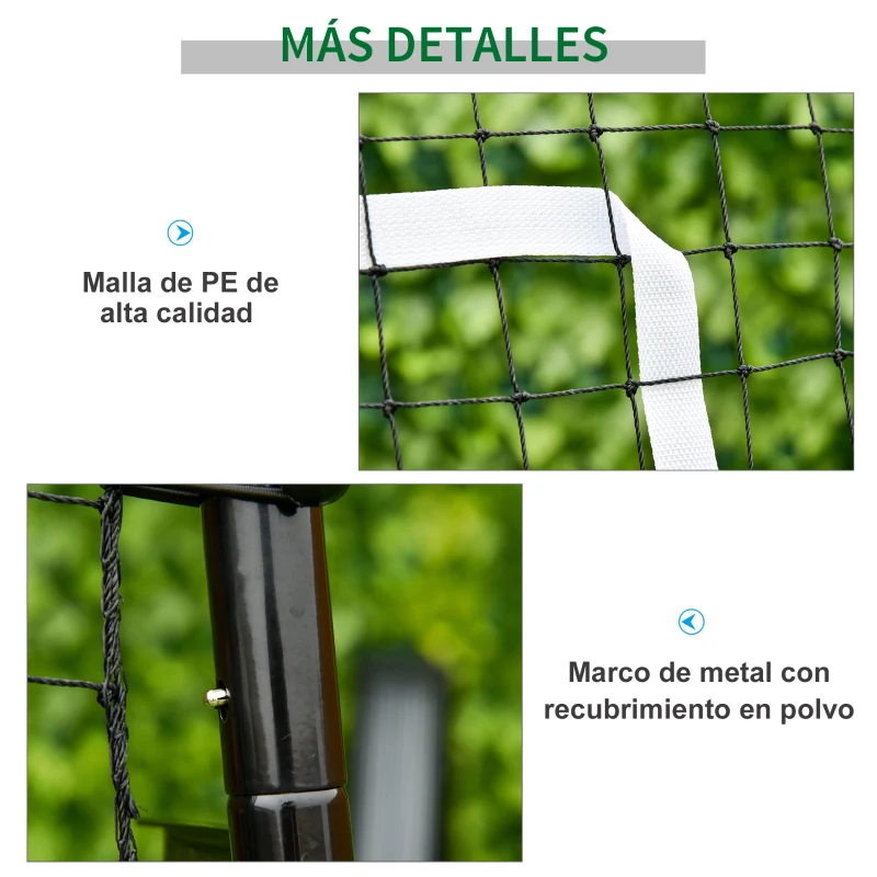 HOMCOM Red de Rebote Plegable Reboteador de Metal con 4 Ángulos y Altura Ajustables para Entrenamiento de Fútbol Tenis Béisbol Deportes 123x73x178,5 cm Negro