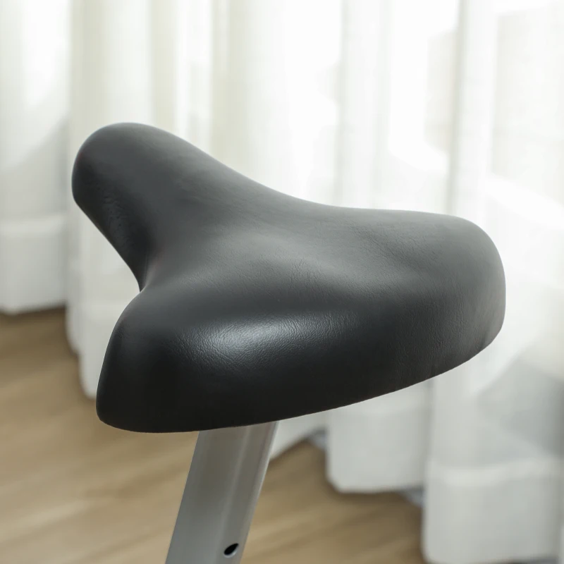 SPORTNOW Quiet Exercise Bike with 8-Level Magnetic Resistance and Heart Rate Sensor, for Home Gym, Grey and black