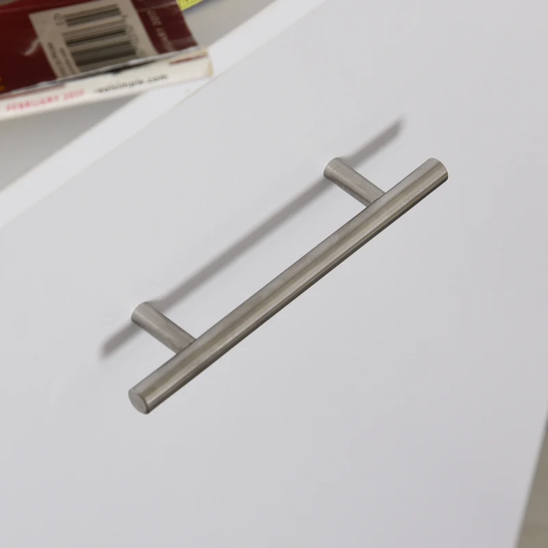 HOMCOM Buffet commode meuble de rangement 4 tiroirs coulissants 2 placards avec étagère blanc chêne clair