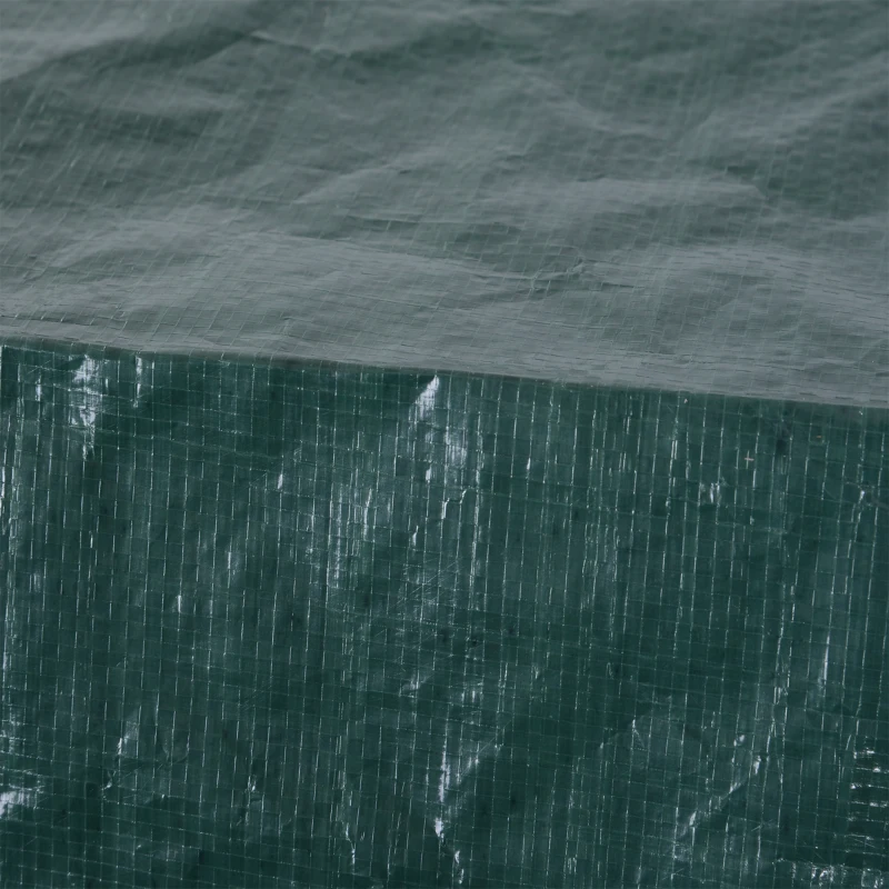 Outsunny Funda Protectora para Muebles Rectangular Funda de Muebles para Jardín Impermeable Anti-UV Antipolvo 235x190x90 cm Verde