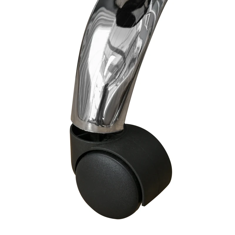 HOMCOM Salonhocker, höhenverstellbar, Bezug in Samtoptik, Ø35 x 49-61 cm, Schwarz