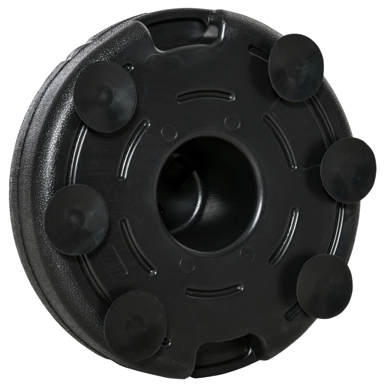 HOMCOM Saco de Boxeo de Pie con Altura Ajustable en 4 Niveles, Saco de Boxeo con Base Rellenable, Guantes e Inflador, para Adultos y Adolescentes, Ø45x133-151 cm, Negro y Rojo