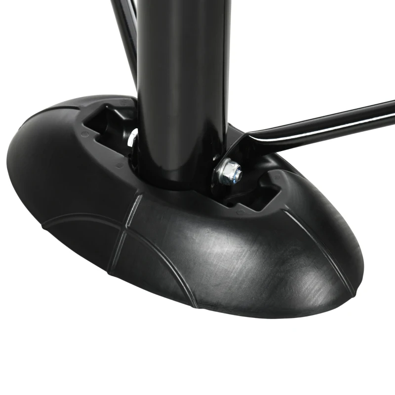 SPORTNOW Canasta de Baloncesto con Ruedas Altura Ajustable 230-305 cm y Base Rellenable para Exterior 110x45x360cm Negro