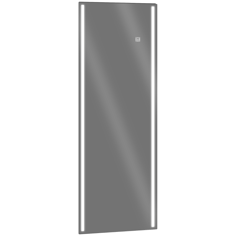 HOMCOM Specchio da Parete Rettangolare con Luci LED Regolabili e Interruttore Touch, 40x120cm
