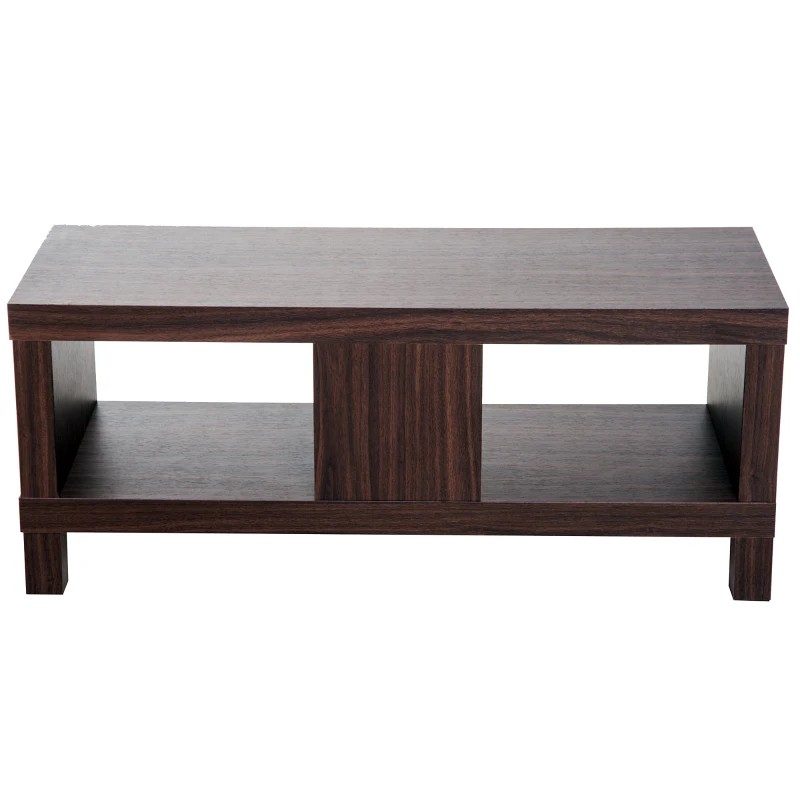 HOMCOM Mobile Porta TV fino a 42" Classico in Legno con Vano Salotto e Soggiorno 90 × 35 × 37cm