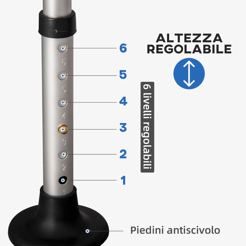HOMCOM Sedia per doccia per Anziani, Disabili e Donne Incinte Imbottita con forma a U, 54x52x70-82cm, Bianco