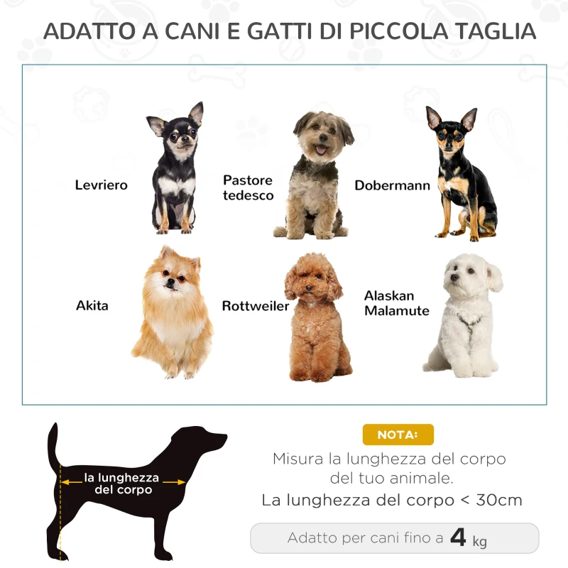 PawHut Cuccia per Gatti Cani Animali Domestici con Cuscino Morbido per Interno Rattan 57 × 46 × 17.5cm