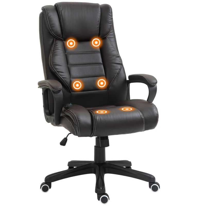 Fauteuil De Bureau Directionnel Pivotant Noir Inclinable Confortable