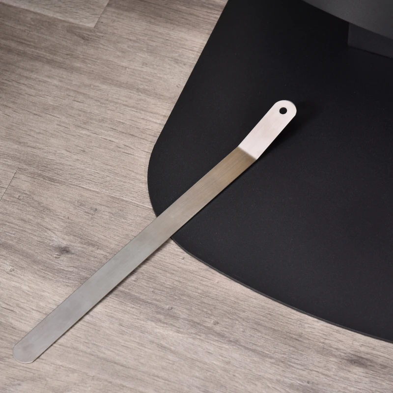 HOMCOM Ethanol-Kamin Bio-Ethanol-Brenner 6800 BTU 1,5L 3 Std. Brenndauer kein Rauch frei stehend einzigartig Stahl Schwarz 46,5 x 53 x 65 cm