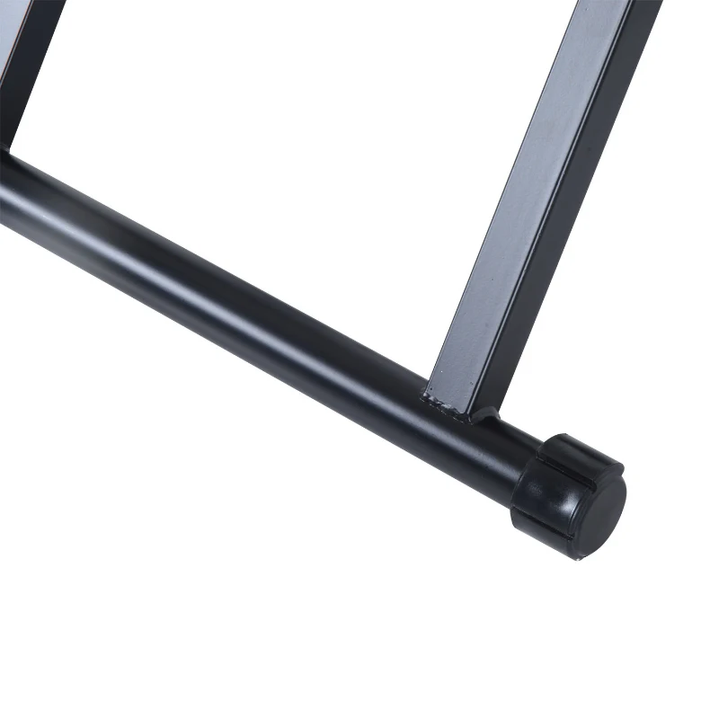 HOMCOM Rollentrainer Fahrrad Rennrad Heimtrainer Trainer faltbar Magnetbremse Schwarz  54,5 x 47,2 x 39,1 cm