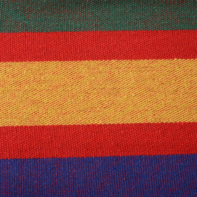 Outsunny Hamaca para Jardín 200x100 cm Hamaca Colgante Portátil Carga Máx. 120 kg para Acampar Piscina Camping Rayas Multicolor
