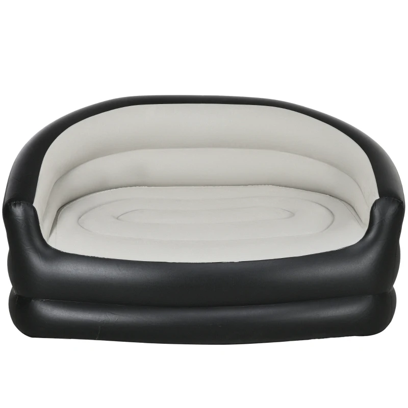 Outsunny Double Inflatable Seat - Grey/Black