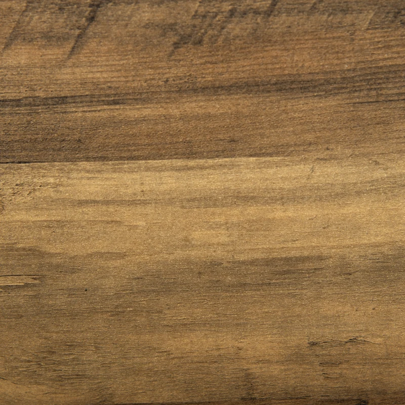 HOMCOM Tavolino da Caffè Rettangolare con Cassetto e Ripiano, 80x45x40.5cm, Marrone e Bianco