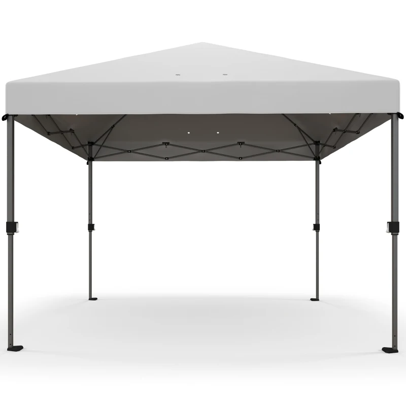 Outsunny 3 x 3m Pop-Up Gazebo, with Accessories - White