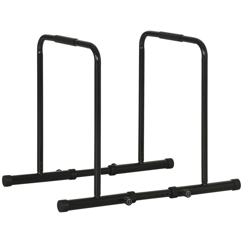 Barre Per Dip E Push-Up Regolabili Sportnow - Acciaio, 4 Altezze, Portata 120 Kg, Con Maniglie Antiscivolo