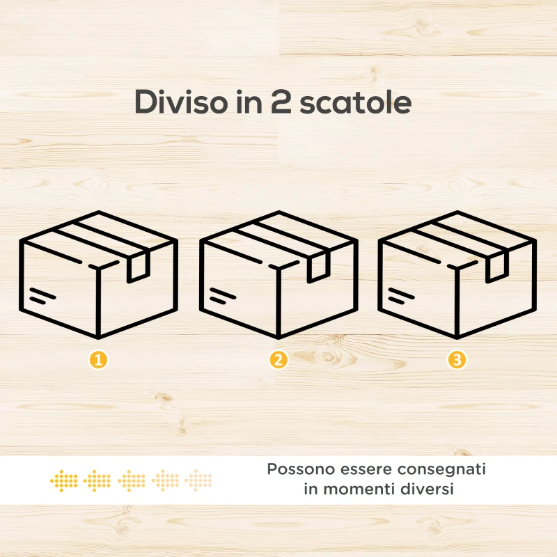 Outsunny Set da Giardino 4 Pezzi in Rattan PE con Tavolino da Esterni 90x45x42 cm e 2 Divanetti per Esterni 6ex63x74 cm, Bianco Crema