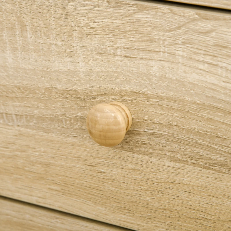 HOMCOM Scrivania da PC per Ufficio con Scaffali, Cassetti e Ripiano Testiera in Legno, 125x60x74cm