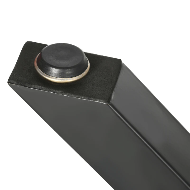 HOMCOM Lot de 2 pieds de table en acier forme en croix - 72H cm - design industriel