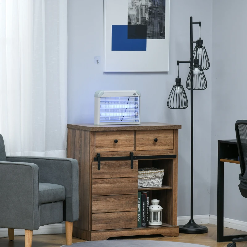 Outsunny Lampe UV anti-insectes anti moustique tue mouche électrique destructeur d'insectes 20 W gris