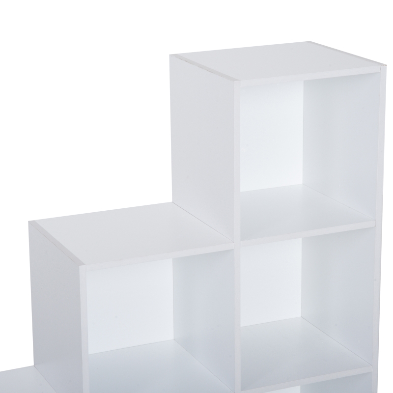 Homcom Meuble de Rangement à 6 Casiers Blanc 92 x 30 x 92 cm