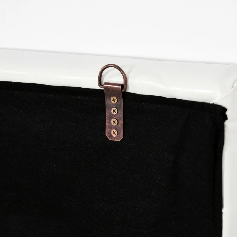 HOMCOM Testiera Letto Matrimoniale in PU, Imbottita e Trapuntata a Bottoni, 160x120cm