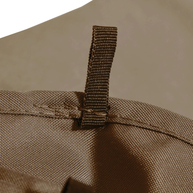 Outsunny 4 Pack Replacement Gazebo Curtains Privacy Panel for Most 3 x 4m Gazebo Canopy Pavillion Outdoor Shelter Sidewalls Accessories Dark Brown