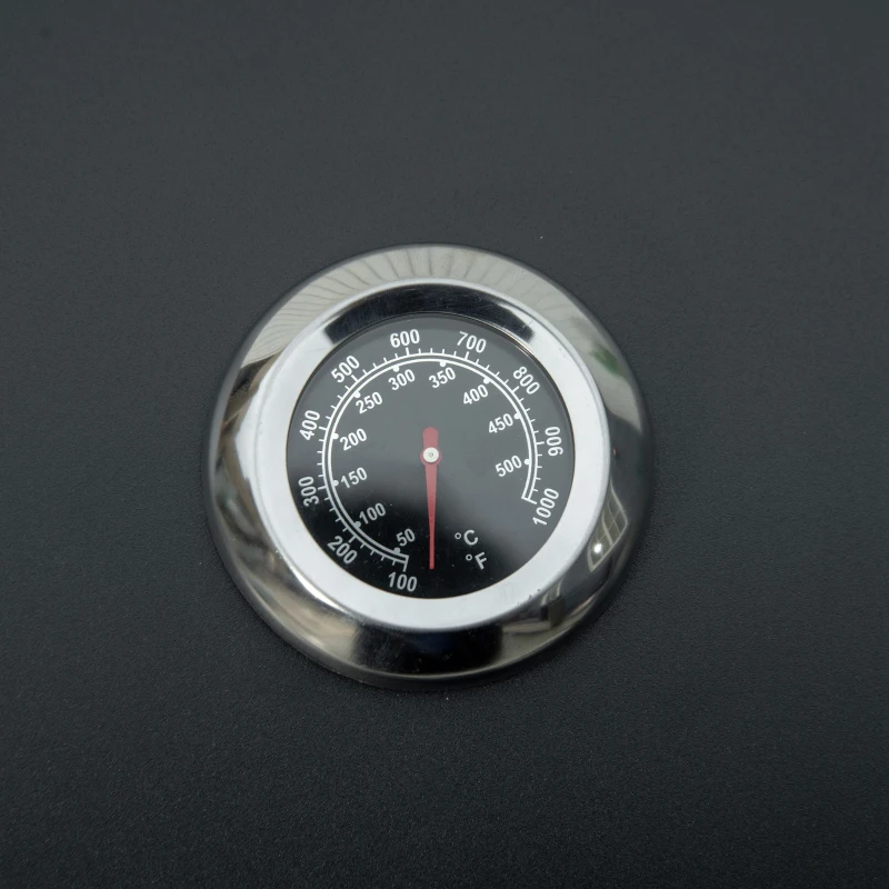 Outsunny Gasgrill, BBQ-Grill mit 3 Brennern je 2,9 kw, 4 Räder, Schwarz