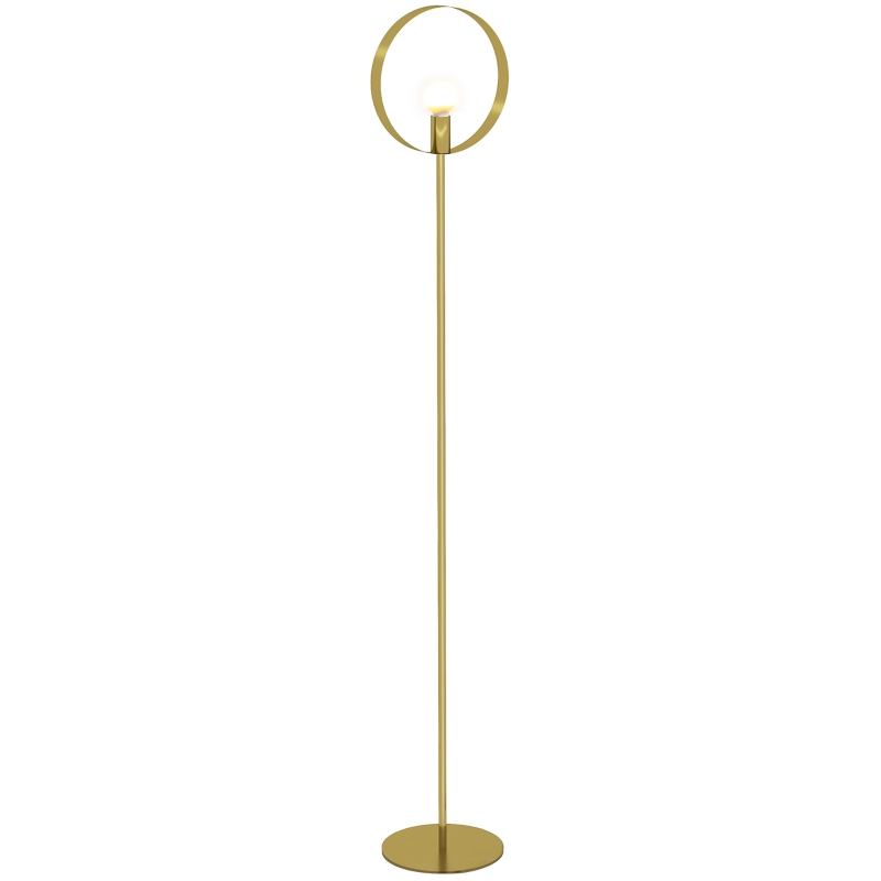 Lampadaire Bamyum Gorkiede 170cm Orange - Abat-Jour Réglable, Douille E27, Avec Plateau Rangement