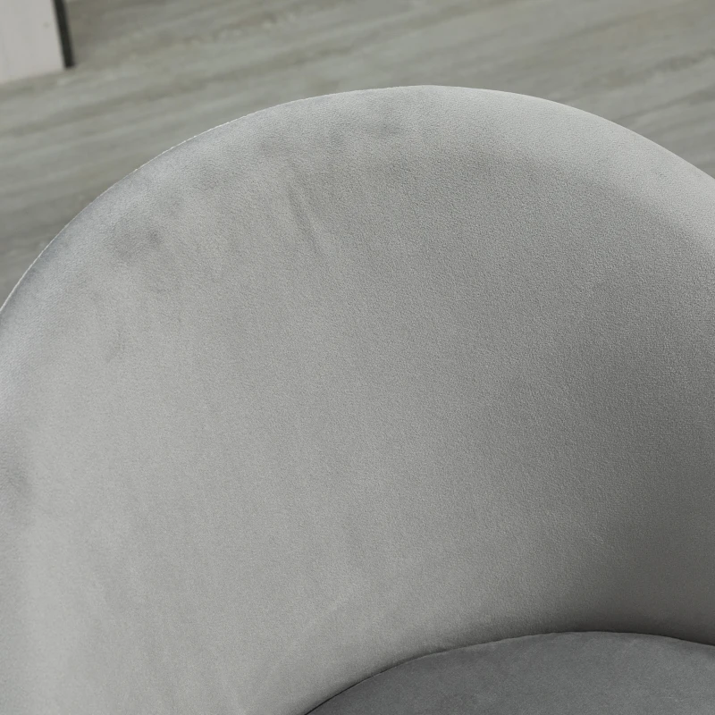 HOMCOM Lot de 4 chaises salle à manger chaise de cuisine scandinave chaise en velours rembourrée avec pieds effilés en métal, pour salon, salle à manger, multicolore