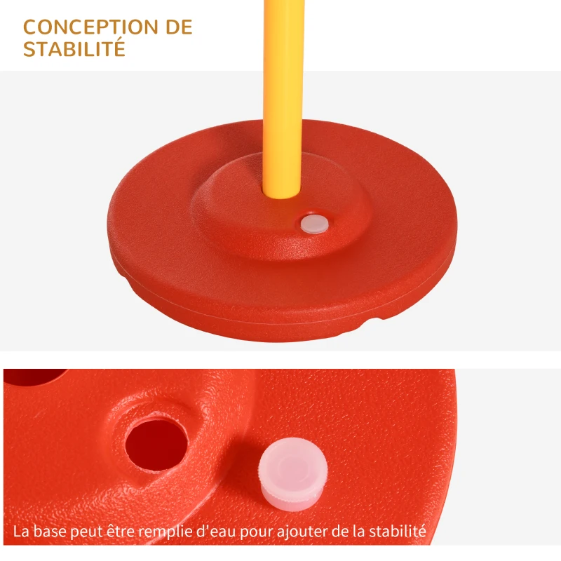 PawHut Agility sport pour chiens équipement complet haies, slalom + sac de transport jaune