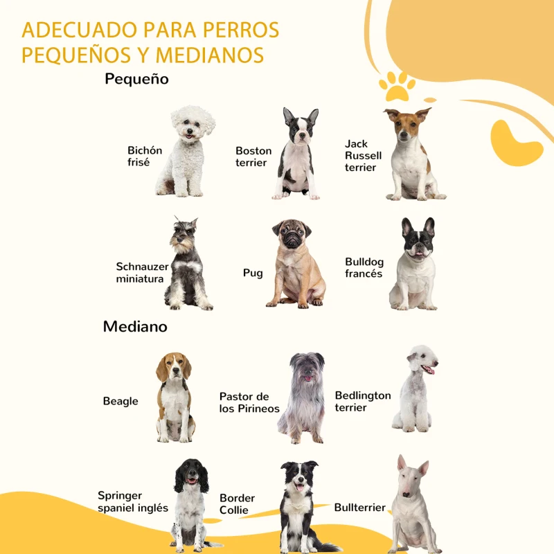 PawHut Valla para Mascotas Plegable de 3 Paneles con 1 Puerta y Patas de Apoyo para Pasillo Escalera 155x35,5x76 cm Blanco