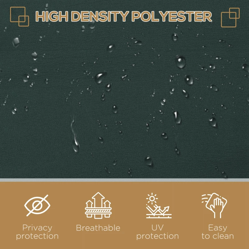 Outsunny 3x2m Retractable Sun Side Awning Screen Fence Patio Garden Wall Balcony Screening Panel Outdoor Blind Privacy Divider, Grey