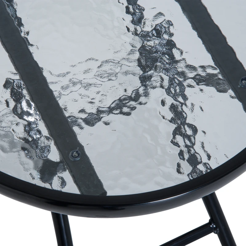 Outsunny Three-Piece Rocking Chair Garden Bistro Set - Beige