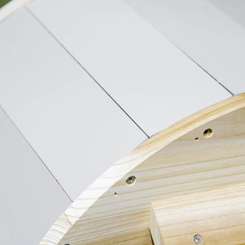 PawHut Hedgehog House, Small Animal Station, for Gardens - Natural Finish