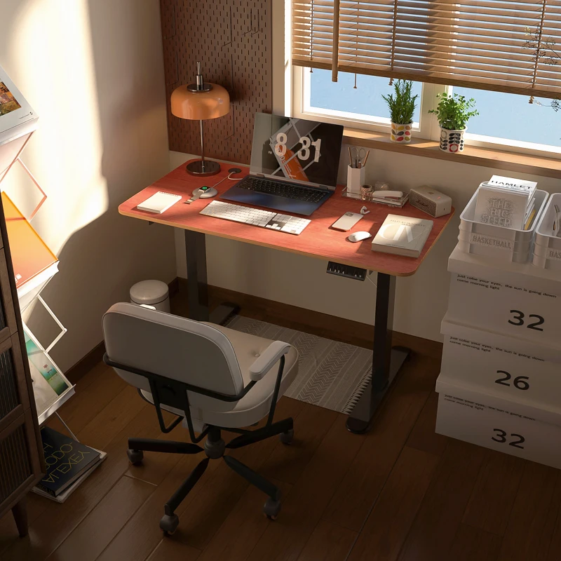 Vinsetto Bureau assis-debout électrique réglable en hauteur avec fonction mémoire, bureau réglable en hauteur 72-116 cm