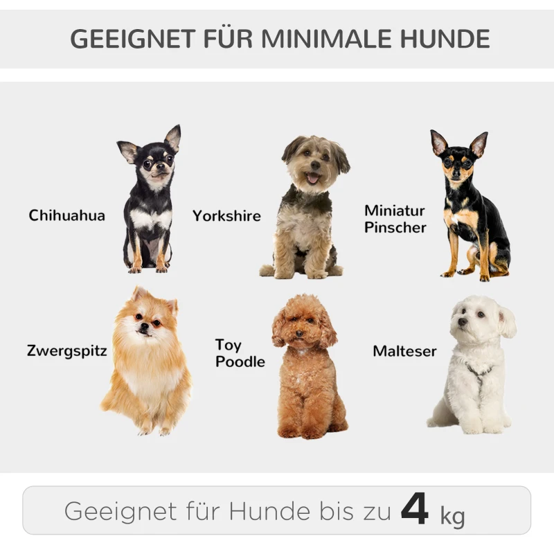 PawHut Haustier Rucksäcke mit transparentem Fenster faltbar Gepäckträger Transporttasche Oxford-Gewebe PE EVA Schwarz+Rot 38 x 24 x 38cm